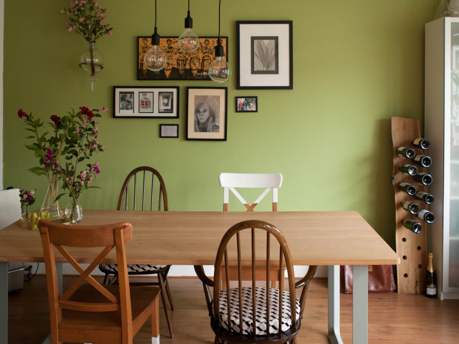 Green colour clearance wall